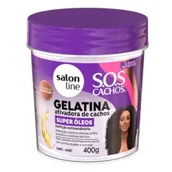Salon Line Sos Cachos Super Óleos Gelatina 400g
