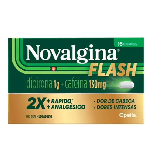 Novalgina Flash com 16 Comprimidos