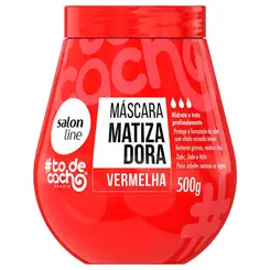 Máscara De Hidratação Matizadora Vermelha Salon Line To De Cacho - 500g