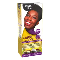 Coloração Salon Line Light Color - 3.0 Castanho Escuro Sem Amônia