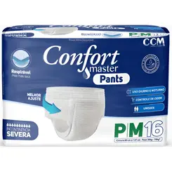 Fraldas Adulto Confort Master Pants Jumbo M 16 Unidades