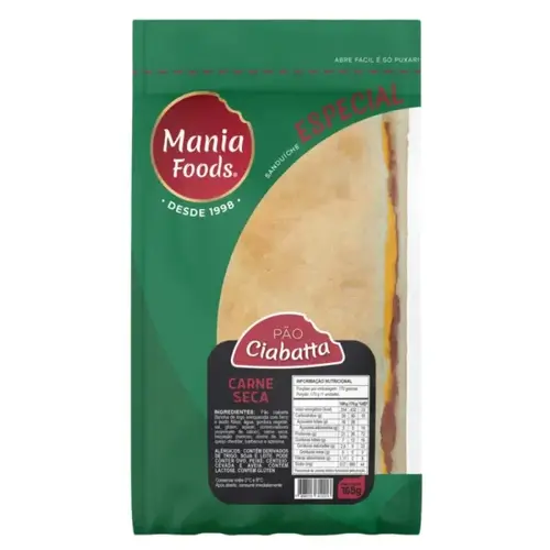 Sanduíche Ciabatta Especial Carne Seca 165g