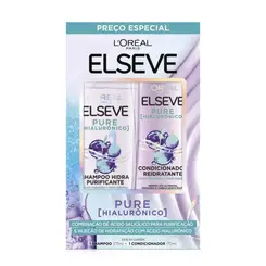 L Oréal Elseve Pure Hialurônico Shampoo 375ml + Cond 170ml