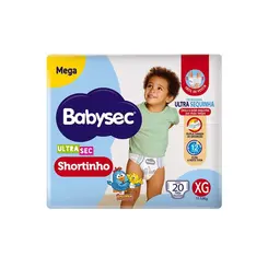 Fralda Babysec Ultra Shortinho Mega XG  20 Unidades