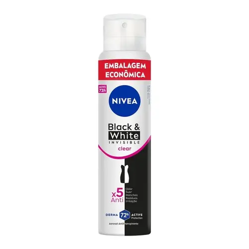 Desodorante Nivea Invisible Black & White Clear Fem 200ml