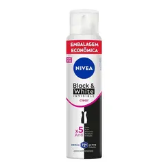 Desodorante Nivea Invisible Black & White Clear Fem 200ml