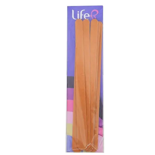 Lixa para Unhas Life B Reta Amarela 6 Unidades