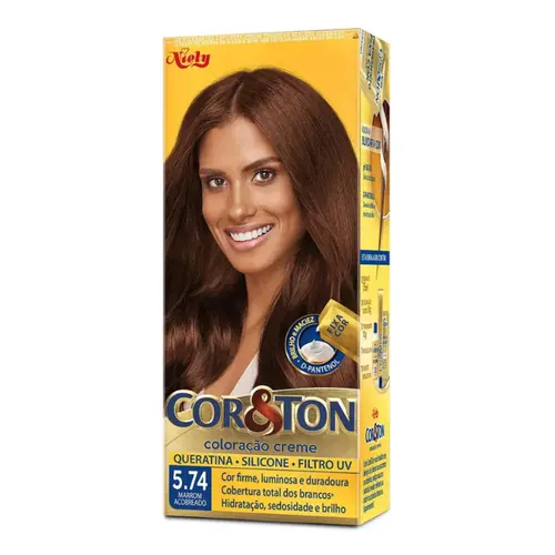 T COR&TON CREME 5.74 MARROM ACOBREADO