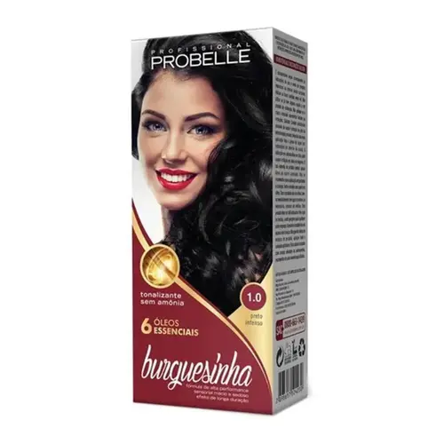 Tinta Probelle Burguesinha 1.0 Preto Intenso 50ml
