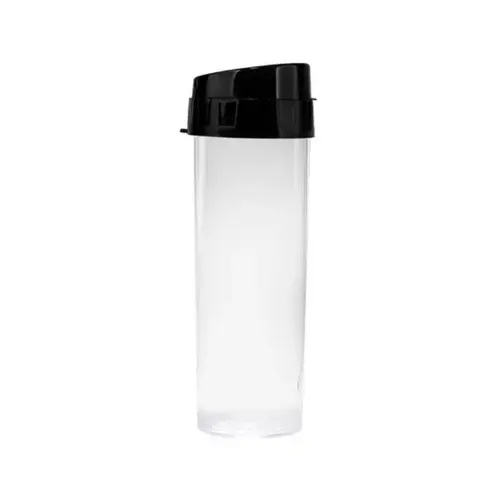 Garrafa Health Labs Acqua Bio Transparente Tampa Preta