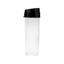 Garrafa Health Labs Acqua Bio Transparente Tampa Preta
