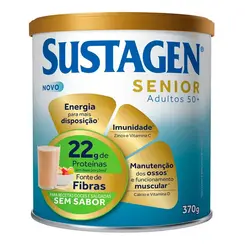 Complemento Alimentar Sustagen Senior 50+ Sem Sabor 370g