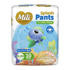 Fralda Mili Love & Care Splash Pants G/XG 10un