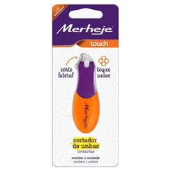 Cortador de Unhas Merheje Touch Violeta e Laranja