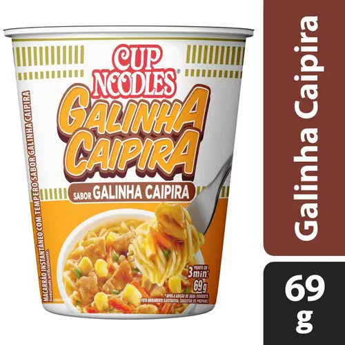 Nissin Cup Noodles Galinha Caipira 69g