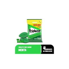 Chiclete Trident Menta  Pacote Com 4 embalagens 32g