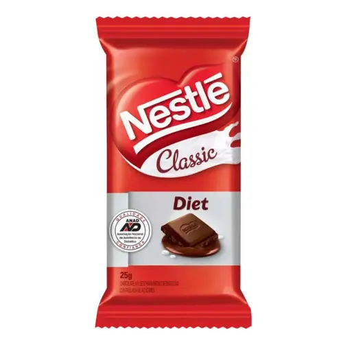 Bombom Nestlé Classic Diet ao Leite 25g