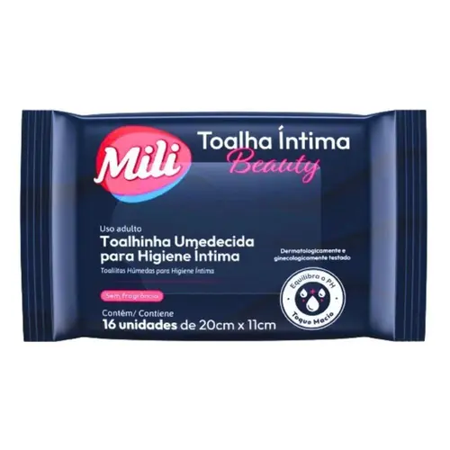 Lenços Umedecidos Íntimos Mili 16un