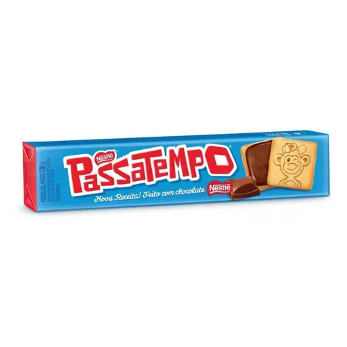 Biscoito Recheado Chocolate Passatempo 130g