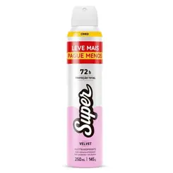 Desodorante Super Feminino Velvet Aerossol 250ml