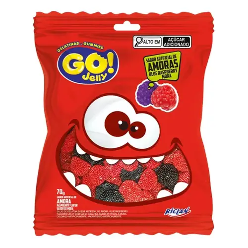 Bala Gelatina Go Jelly Amora 70g