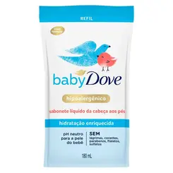 Sabonete Líq Dove Baby Hidratação Enriquecida Refil 180ml