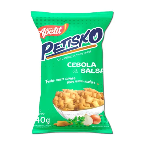 Salgadinho Apetit Petisko Cebola e Salsa 40g