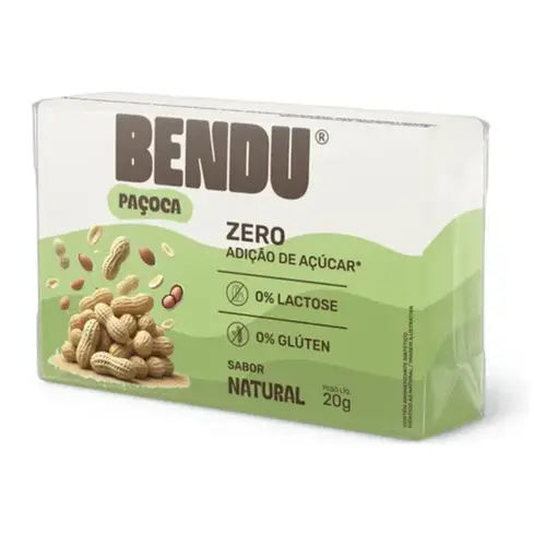 PAÇOCA ZERO NATURAL BENDU 20G