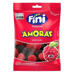 Bala de Gelatina Fini Sabor Amora 80g