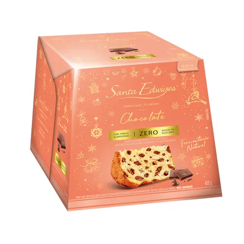 Panettone Zero Açúcar com Gotas de Chocolate 400g
