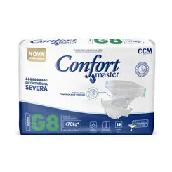 Fralda Geriátrica Confort Master Regular G-8unidades