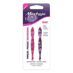Pinça Depilatória Merheje Basic Decorada 2 Un