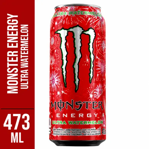 Energético Monster Ultra Melancia Zero Açúcar 473ml