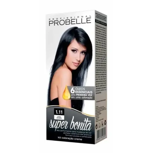 Tintura Probelle Super Bonita 1.11 Preto Azulado