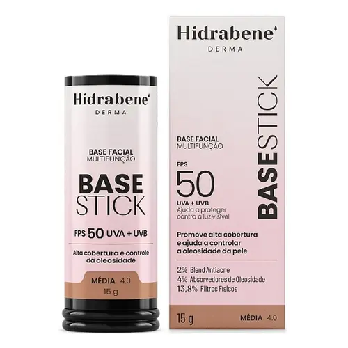 Hidrabene Base Stick Média 4.0 FPS 50 15g