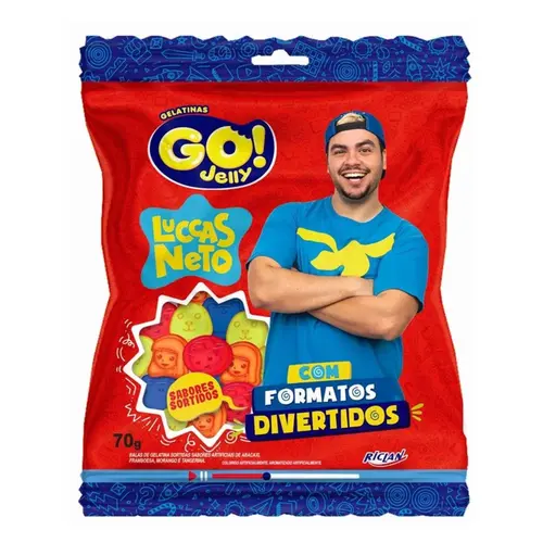 Bala de Gelatina Go Jelly Luccas Neto 70g