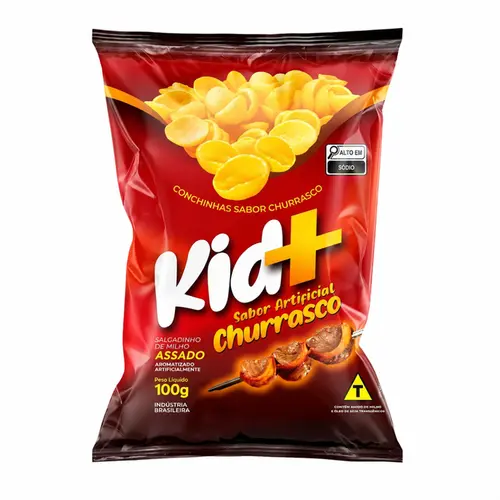 Salgadinho Kid+ Churrasco Conchinhas 100g