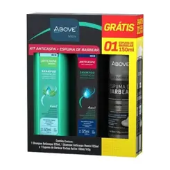 Kit Above Anticaspa Shampoo 325ml  + Condicionador 325ml + Espuma 150ml