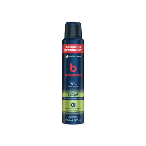 Desodorante Antitranspirante Aerossol Bozzano Antibac + Fresh Masculino 72h 200ml