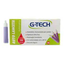 Lancetas G-Tech 100un