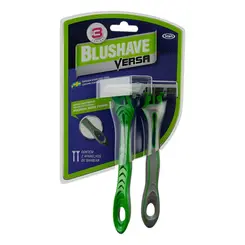 Barbeador Masculino Blushave Móvel 3 Lâminas 2 Unidades