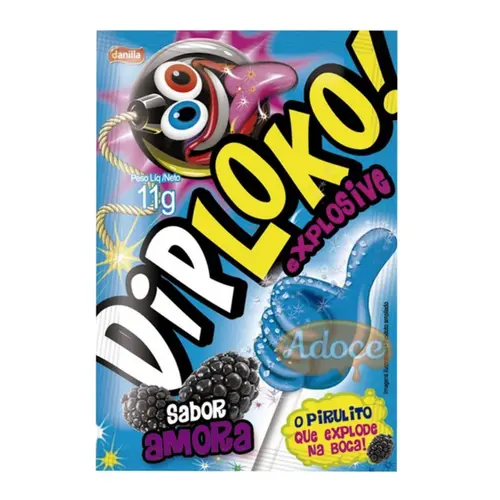 Pirulito Dip Loko Bomm Amora 11g