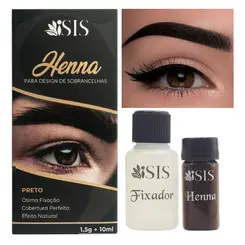 Henna Isis Para Desing De Sombrancelhas Preto 1,5g