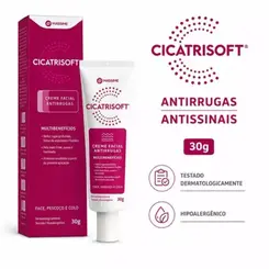Creme Cicatrisoft Facial Antirrugas Antissinais 30g
