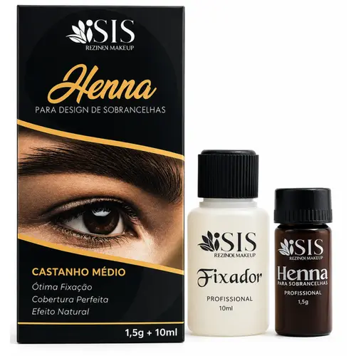 Isis Henna Para Desing De Sombrancelhas Cast. Medio 1,5 G