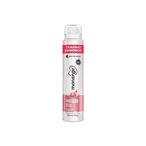 Desodorante Aerosol Monange Proteção Seca Feminino 72h 200ml