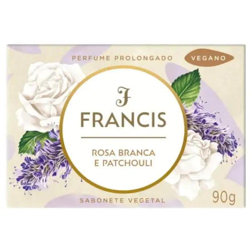 Sabonete Francis Rosa Branca e Patchouli 90g