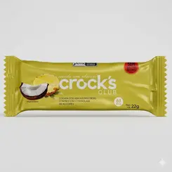 Barra Crocks Coada e Abacaxi Zero Açucar 22g