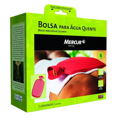 Bolsa de Água Quente Mercur Tamanho G Bordô com 1 Unidade
