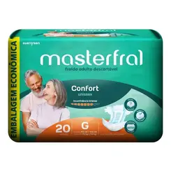 Fralda Adulto Masterfral Confort G 20 unidades